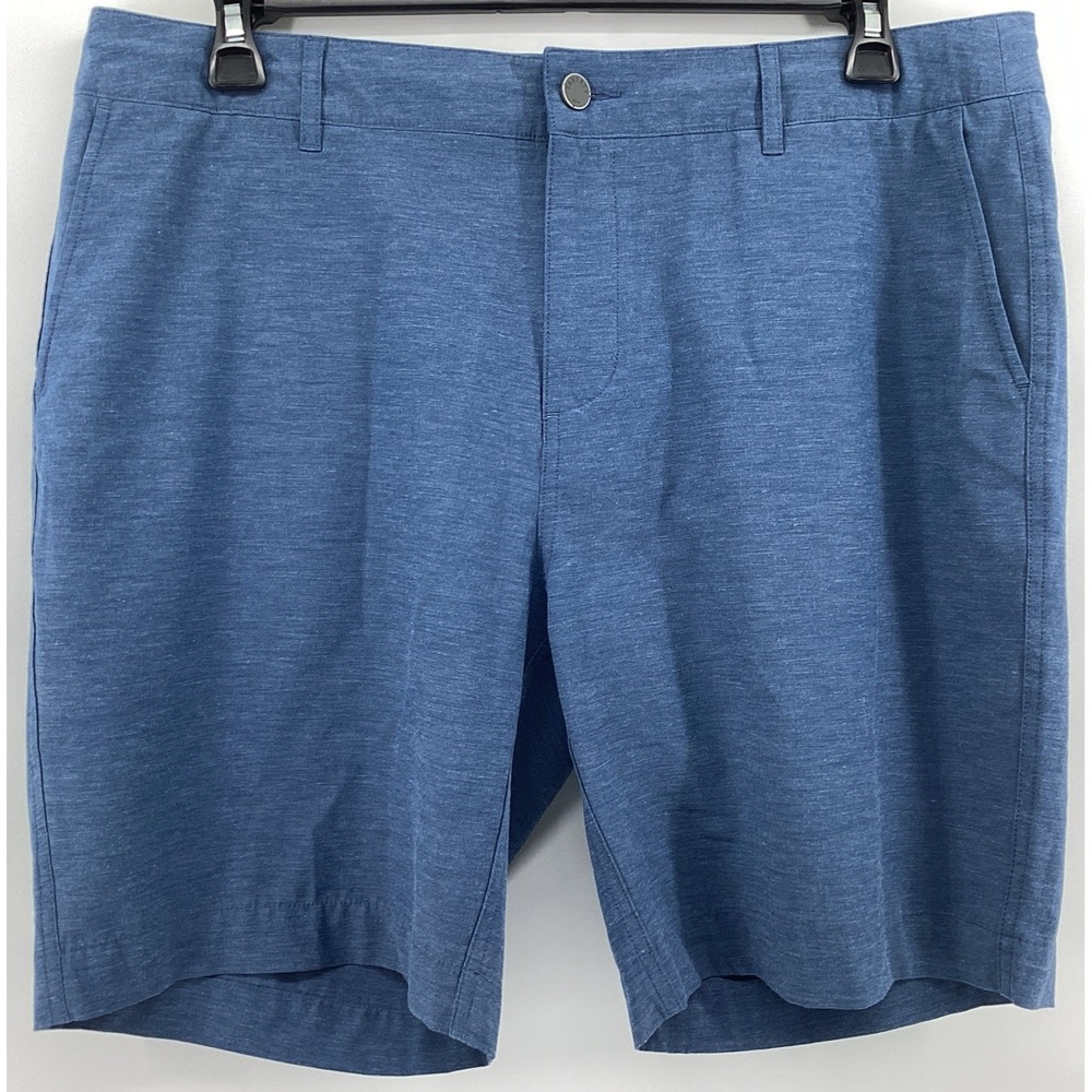 Faherty All Day Shorts Mens 36 Blue Hybrid Stretch Boardshorts MSC0012